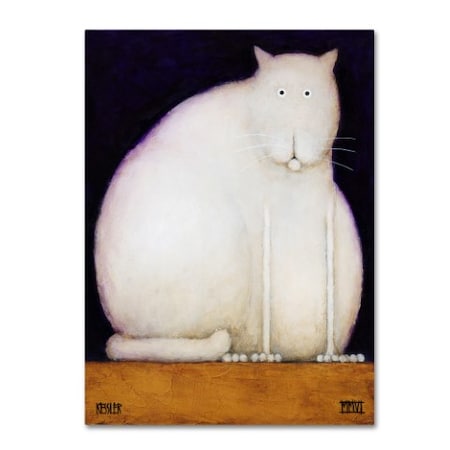 Daniel Patrick Kessler 'Fat Cat' Canvas Art,14x19